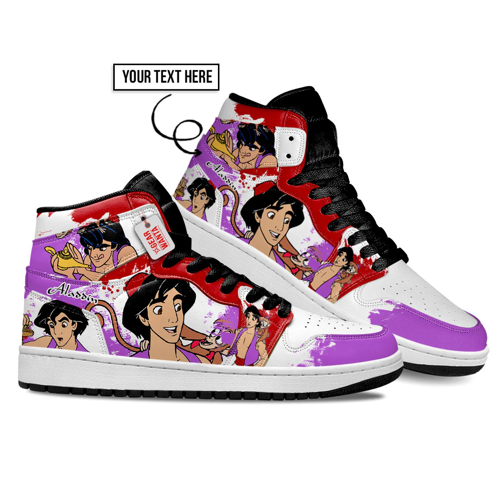 Aladdin High-Top Leather Sneakers Custom - Image 4