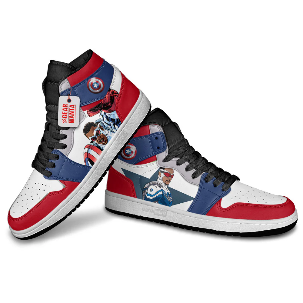 Captain Sam Wilson High-Top Leather Sneakers Collection - Image 4