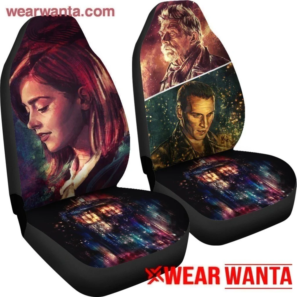 Clara Oswald War Doctor Ninth Doctor Who Car Seat Covers Fan Made MN05 - Image 5