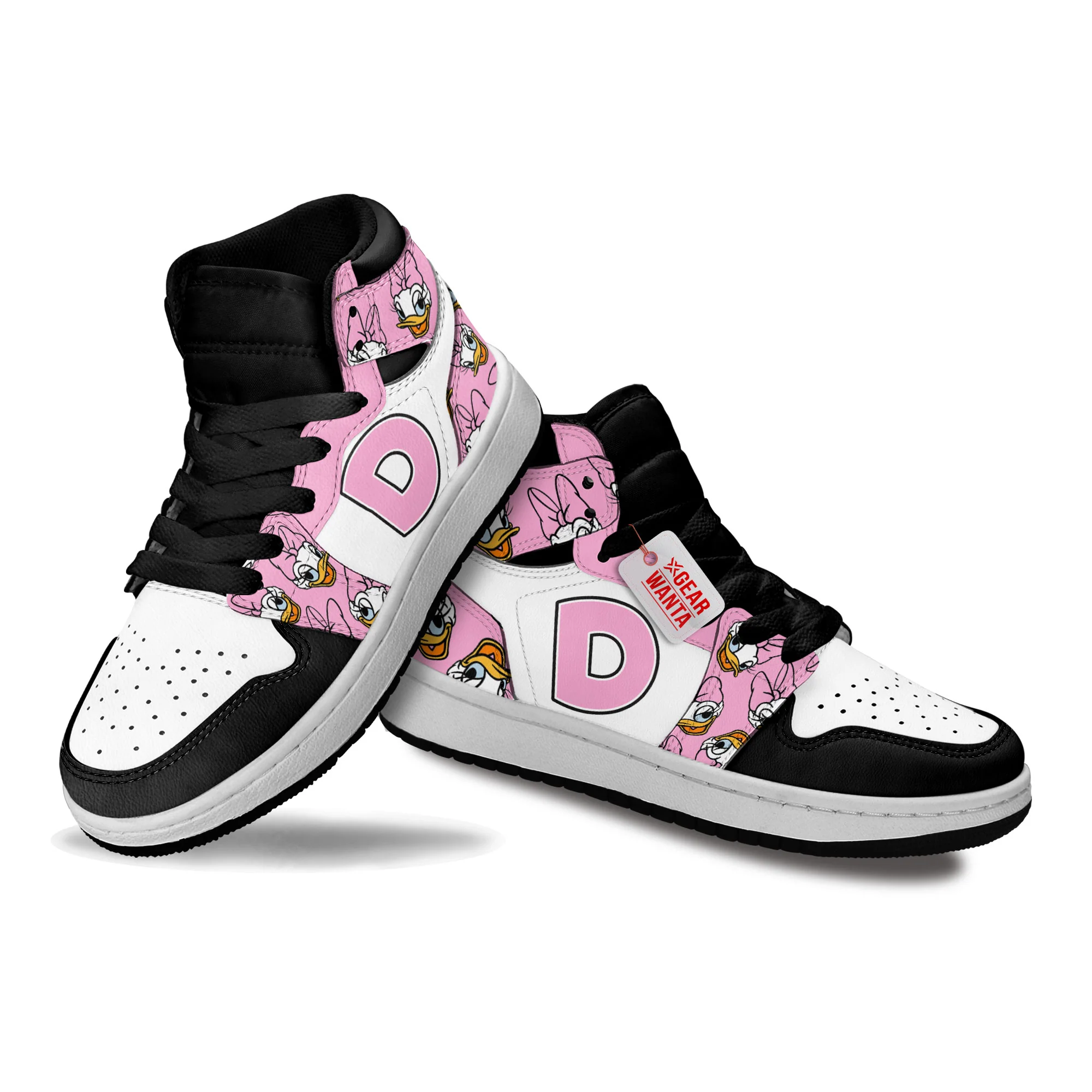 Daisy Duck Kids High-Top Leather Sneakers - Image 4