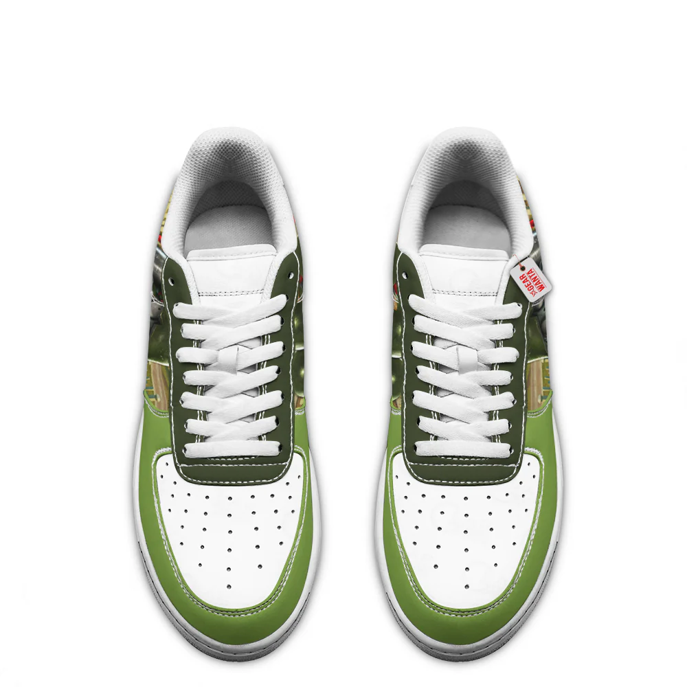 Plants Vs Zombies Default Soldierv Low-Top Leather Sneakers Custom Name - Image 3
