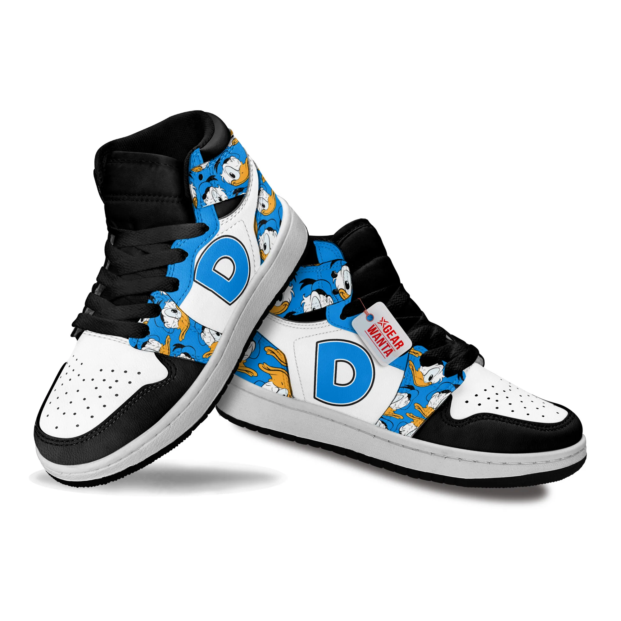 Donald Duck Kids High-Top Leather Sneakers - Image 4