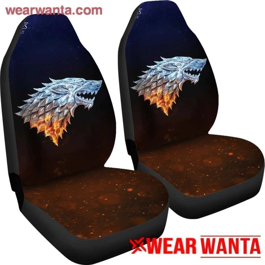 Game Of Thrones House Stark Car Seat Covers Custom Car Decoration - Image 5
