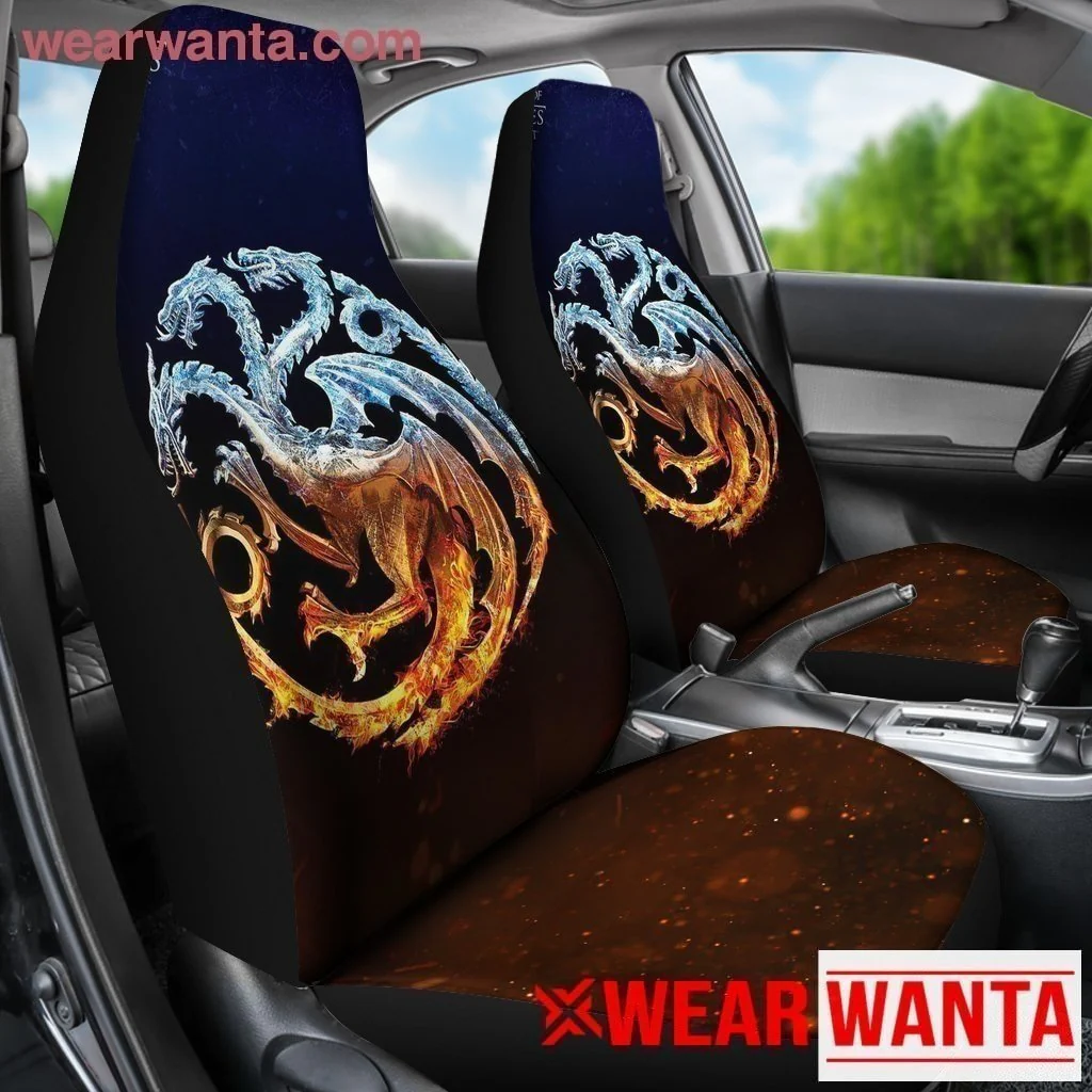 House Targaryen Dragon Car Seat Covers Custom Game Of Thrones Car Decoration - Image 4