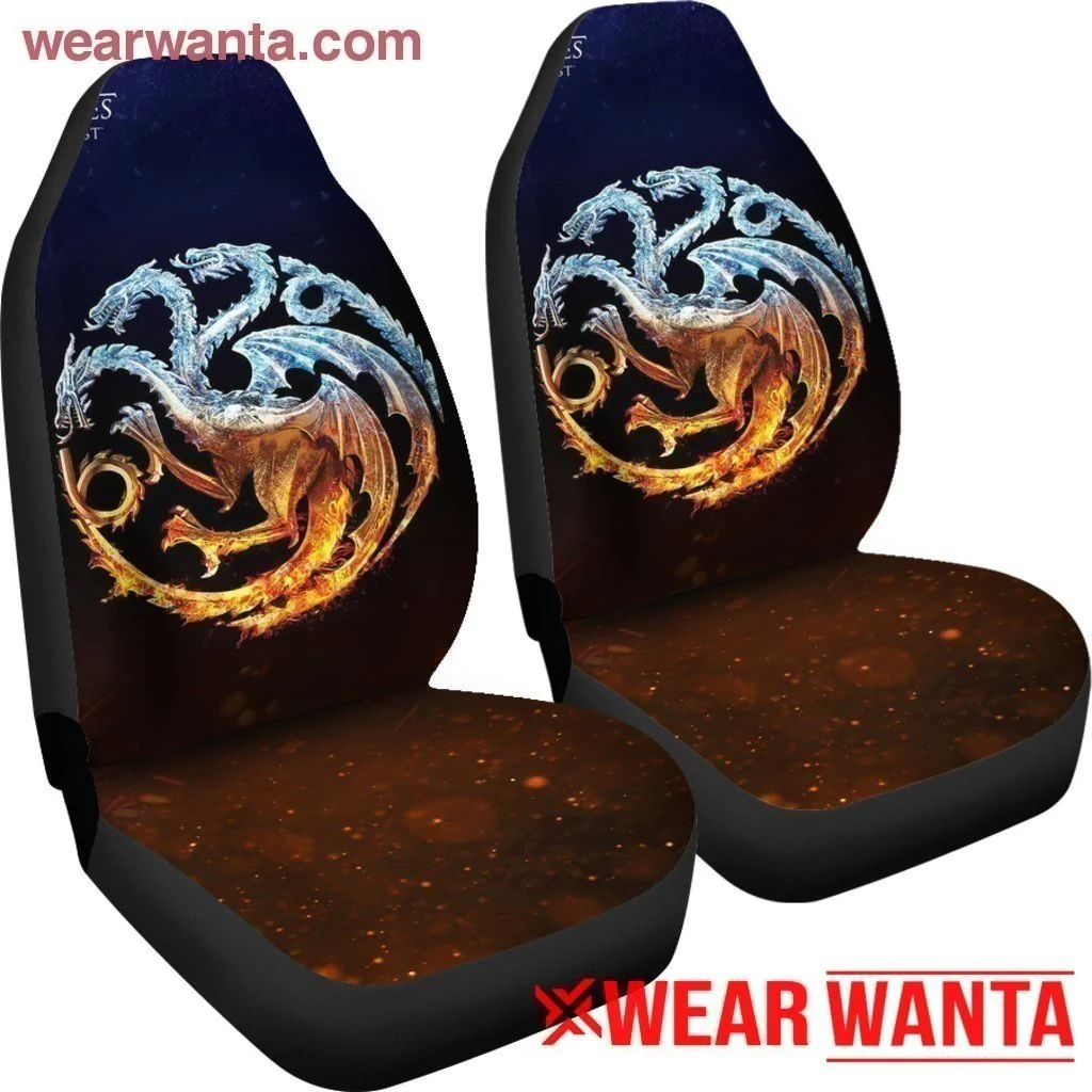 House Targaryen Dragon Car Seat Covers Custom Game Of Thrones Car Decoration - Image 5