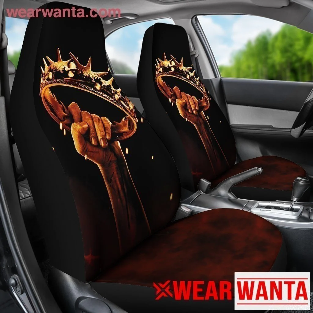 The Crown Game Of Thrones Car Seat Covers Custom Car Decoration - Image 4