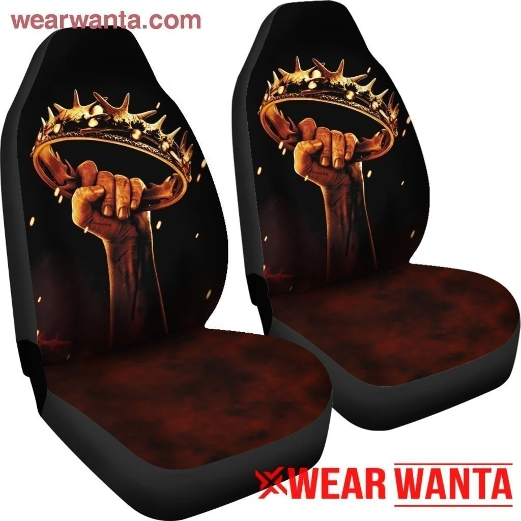 The Crown Game Of Thrones Car Seat Covers Custom Car Decoration - Image 5