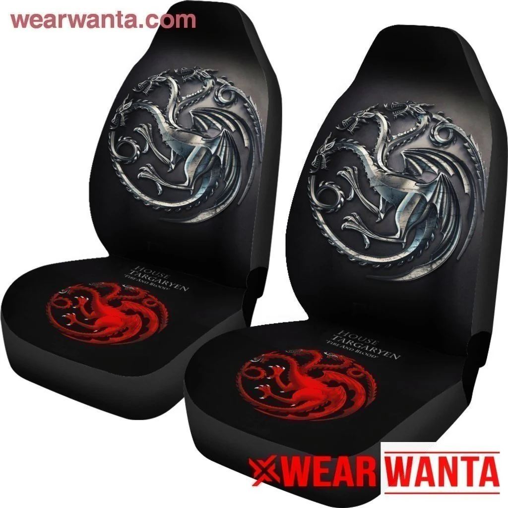 Game Of Thrones House Targaryen Car Seat Covers Custom Car Decoration - Image 3