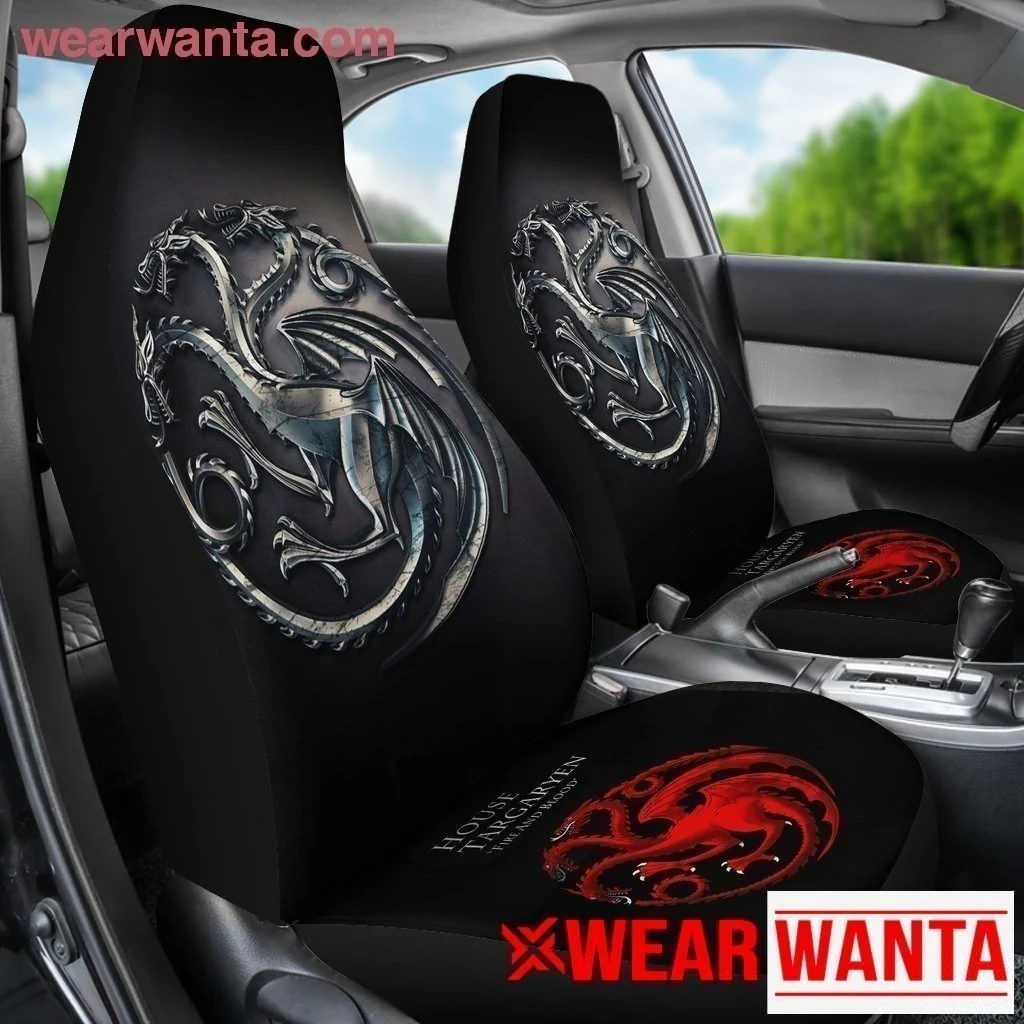 Game Of Thrones House Targaryen Car Seat Covers Custom Car Decoration - Image 4
