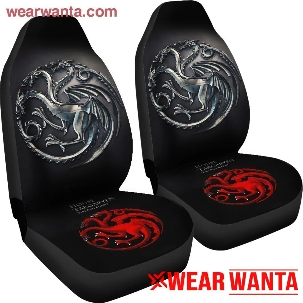 Game Of Thrones House Targaryen Car Seat Covers Custom Car Decoration - Image 5