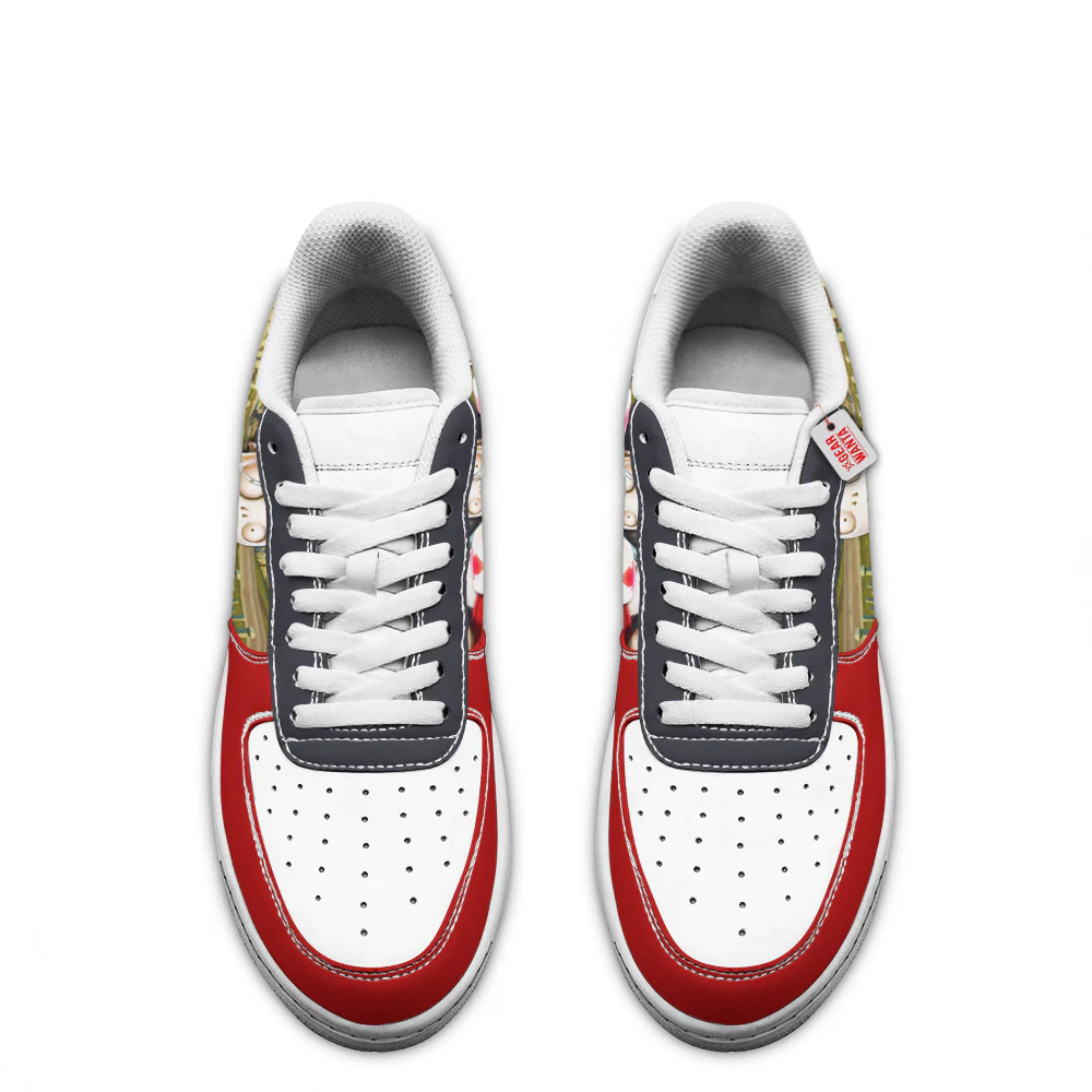 Plants Vs Zombies Goalie Star Low-Top Leather Sneakers Custom Name - Image 3