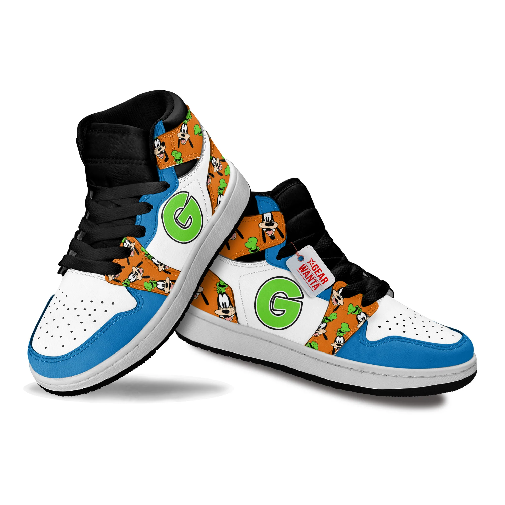 Goofy Kids High-Top Leather Sneakers - Image 4