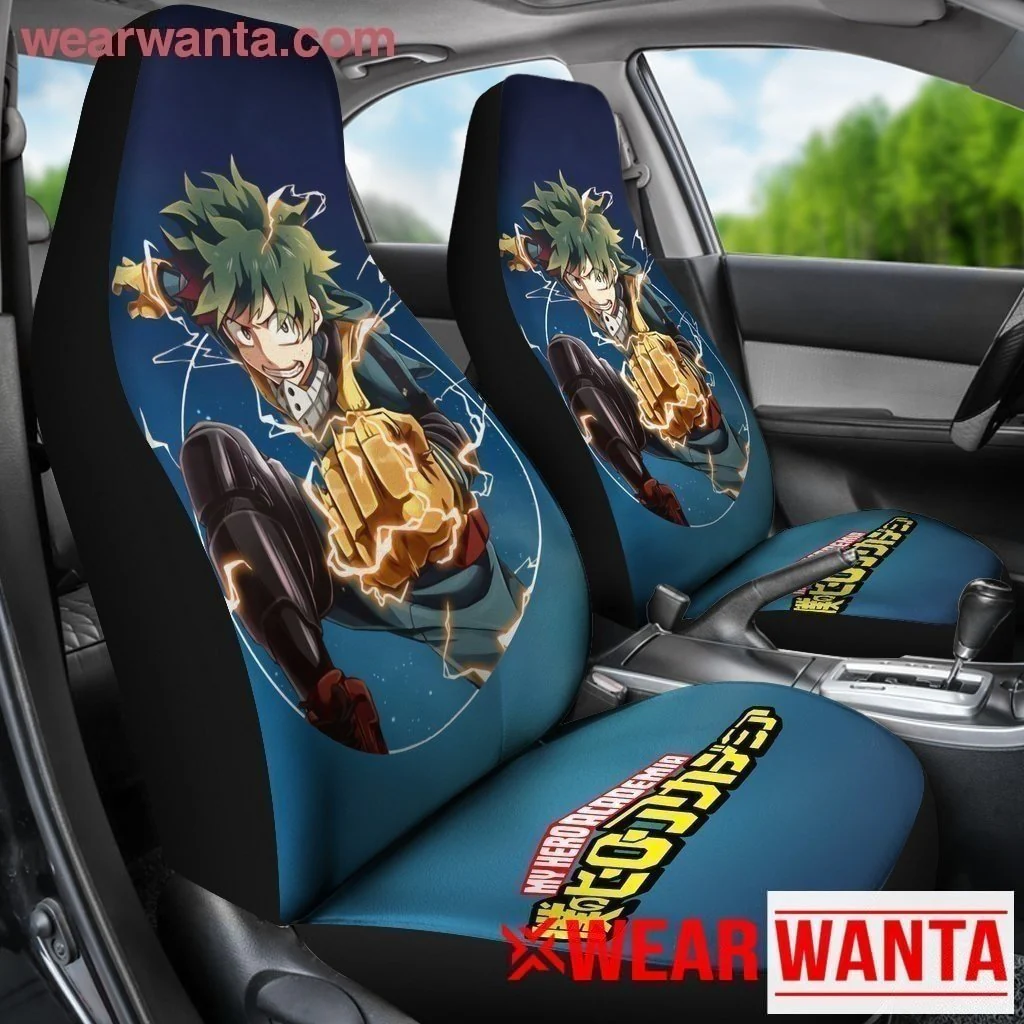 Jump Force Izuku Deku Midoriya My Hero Academia Car Seat Covers MN04 - Image 4
