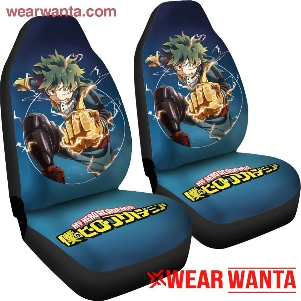 Jump Force Izuku Deku Midoriya My Hero Academia Car Seat Covers MN04 - Image 5