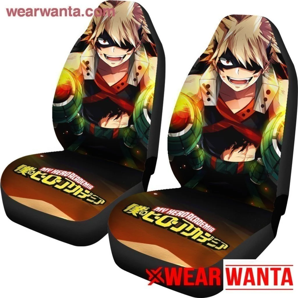 Katsuki Bakugo My Hero Academia Car Seat Covers MN04 - Image 3