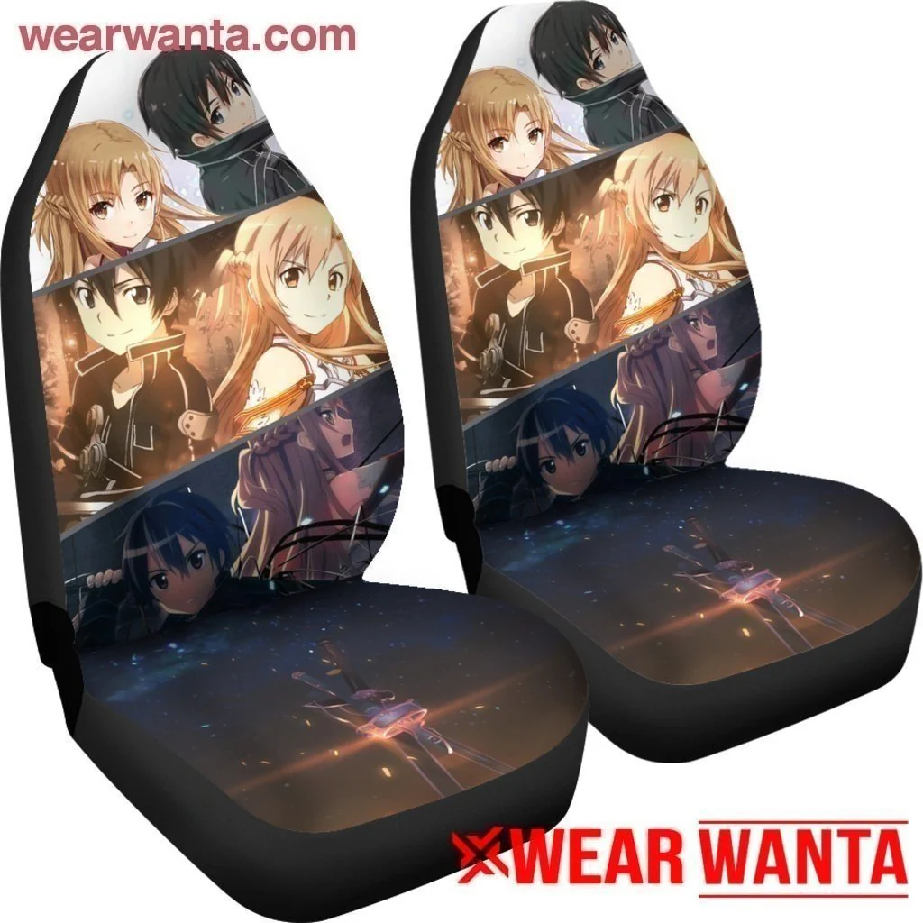 Kirito & Asuna Sword Art Online Car Seat Covers MN05 - Image 5