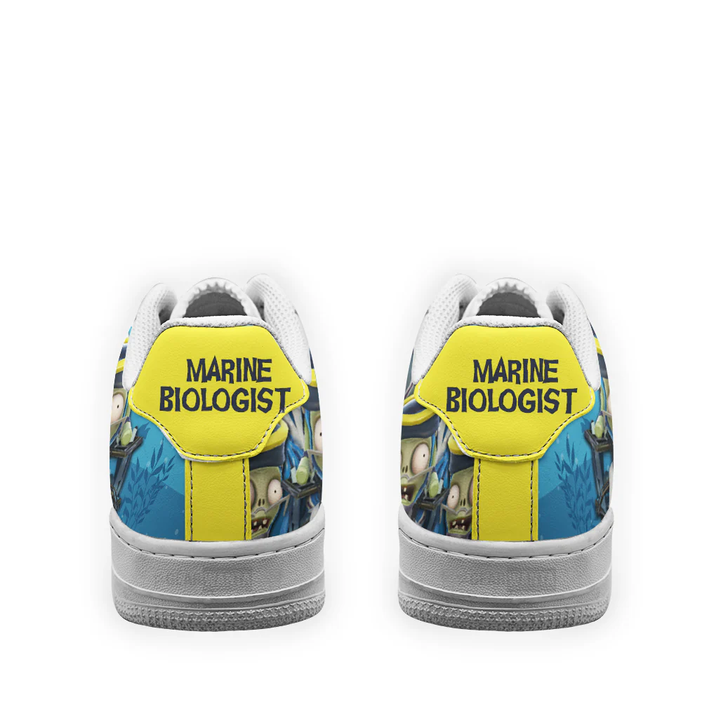 Plants Vs Zombies Marine Low-Top Leather Sneakers Custom Name - Image 4