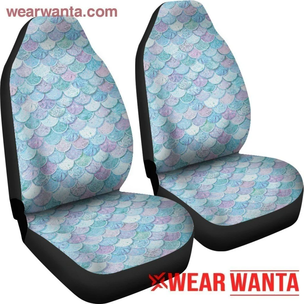 Mermaid Car Seat Covers Custom Pattern Car Decoration - Image 5