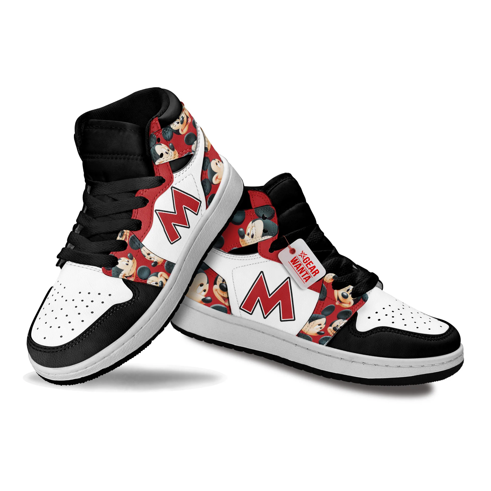 Mickey Kids High-Top Leather Sneakers - Image 4
