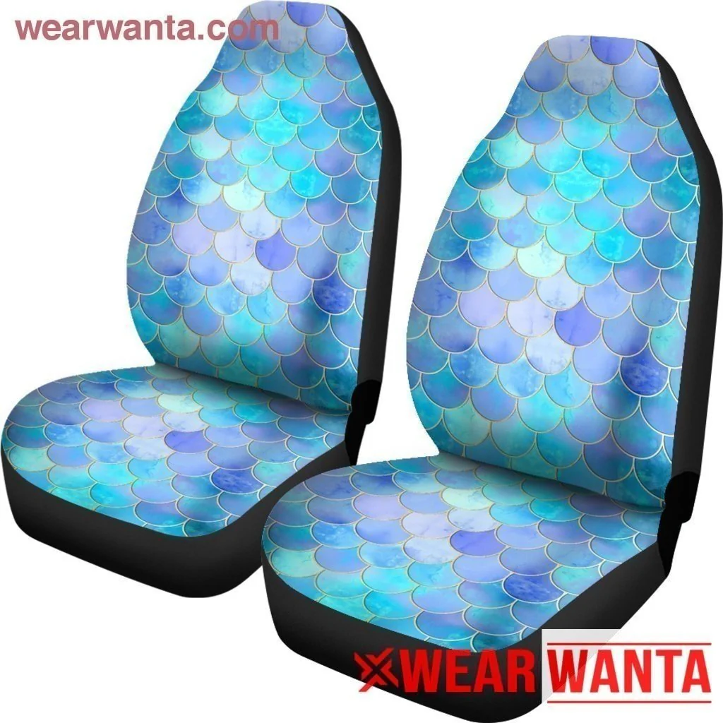 Mint Mermaid Skin Car Seat Covers - Image 3