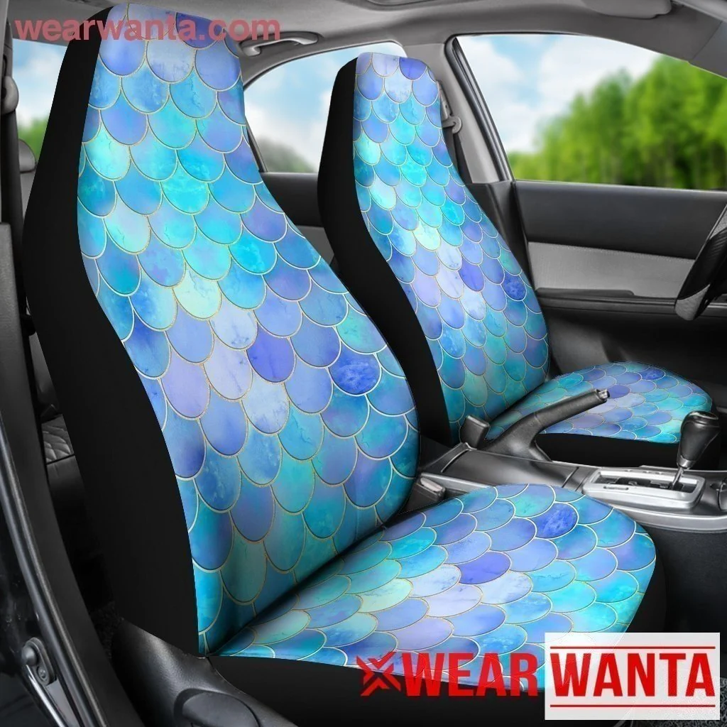 Mint Mermaid Skin Car Seat Covers - Image 4