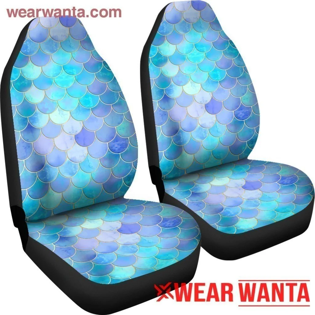 Mint Mermaid Skin Car Seat Covers - Image 5
