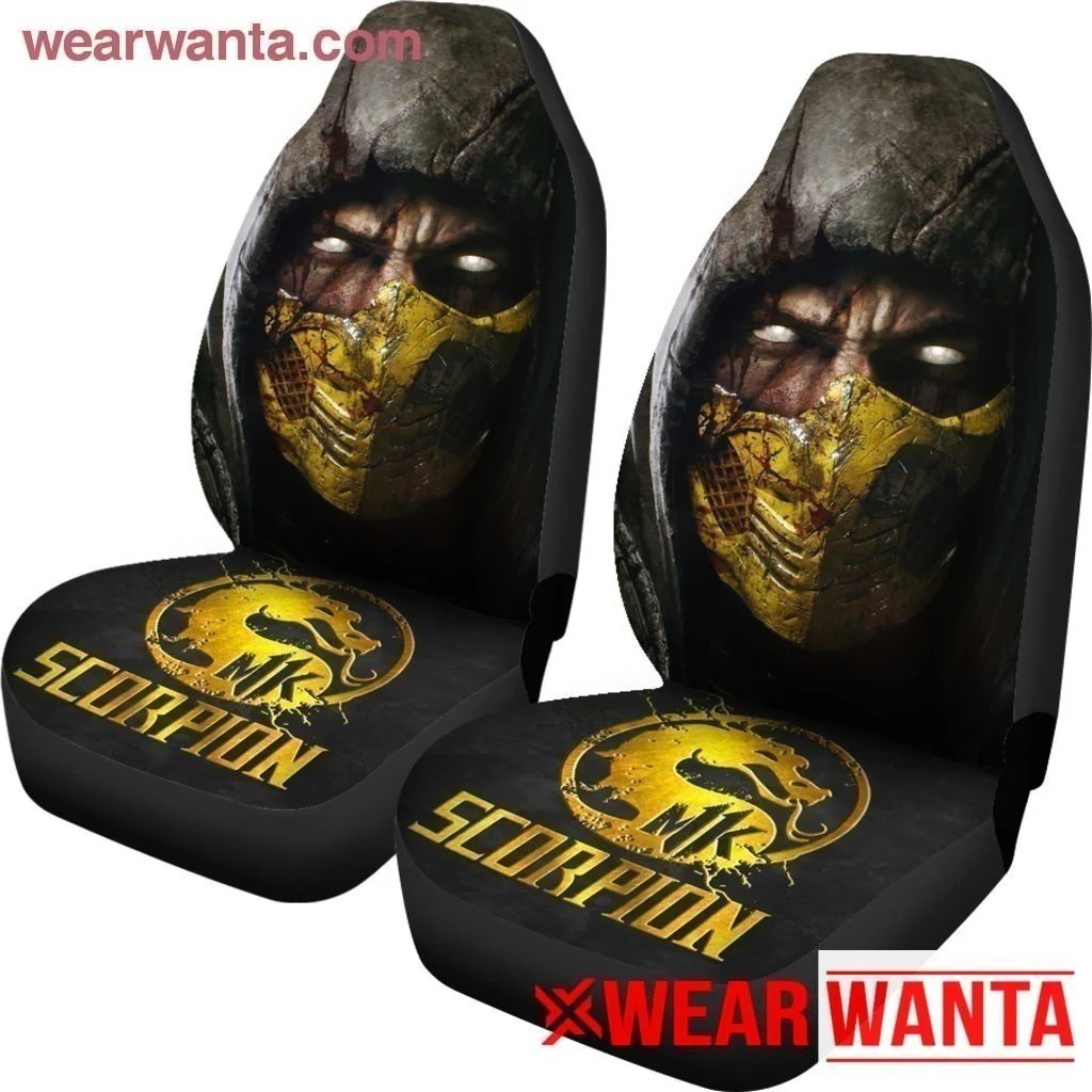Mortal Kombat Golden Scorpion Car Seat Covers MN05 - Image 3