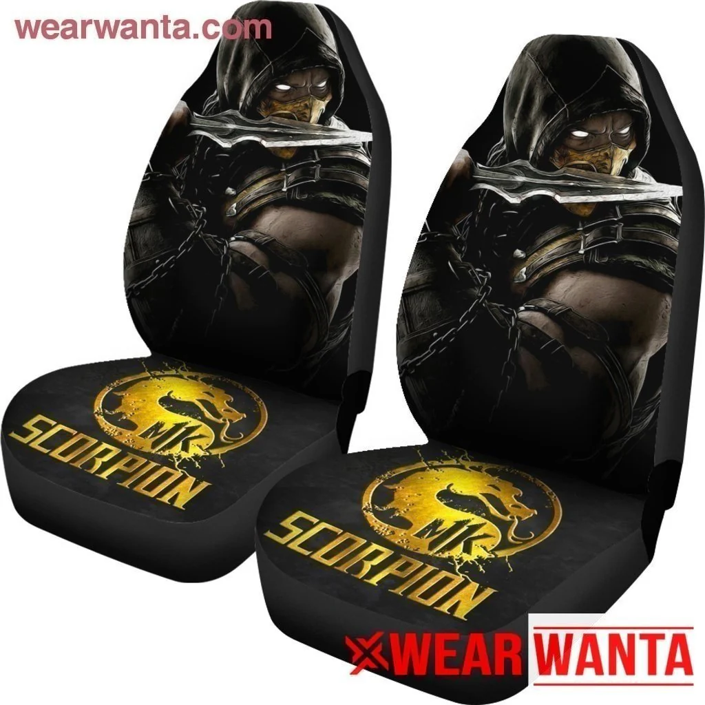 Mortal Kombat Scorpion Car Seat Covers MN05 - Image 3
