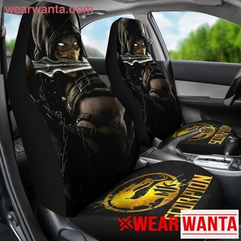 Mortal Kombat Scorpion Car Seat Covers MN05 - Image 4