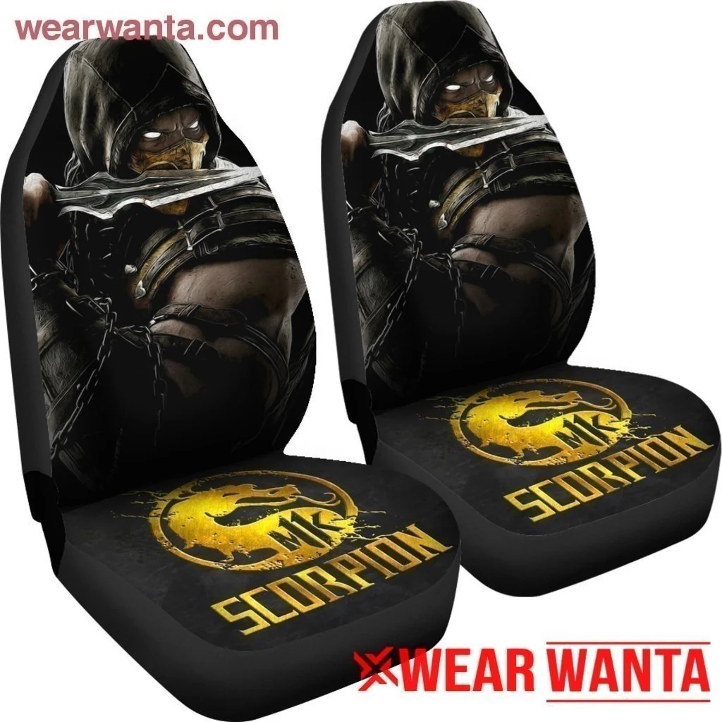 Mortal Kombat Scorpion Car Seat Covers MN05 - Image 5