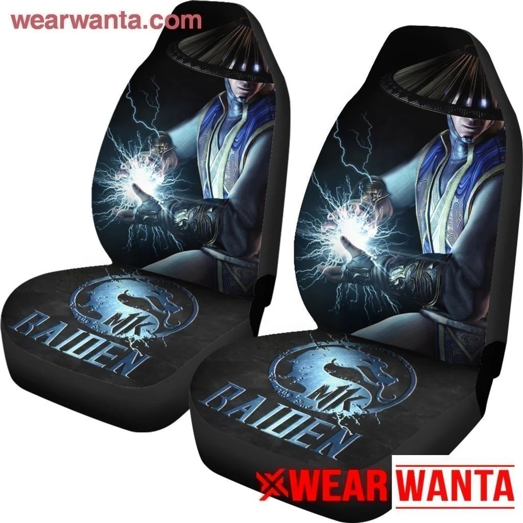 Mortal Kombat Silver Raiden Car Seat Covers MN05 - Image 3