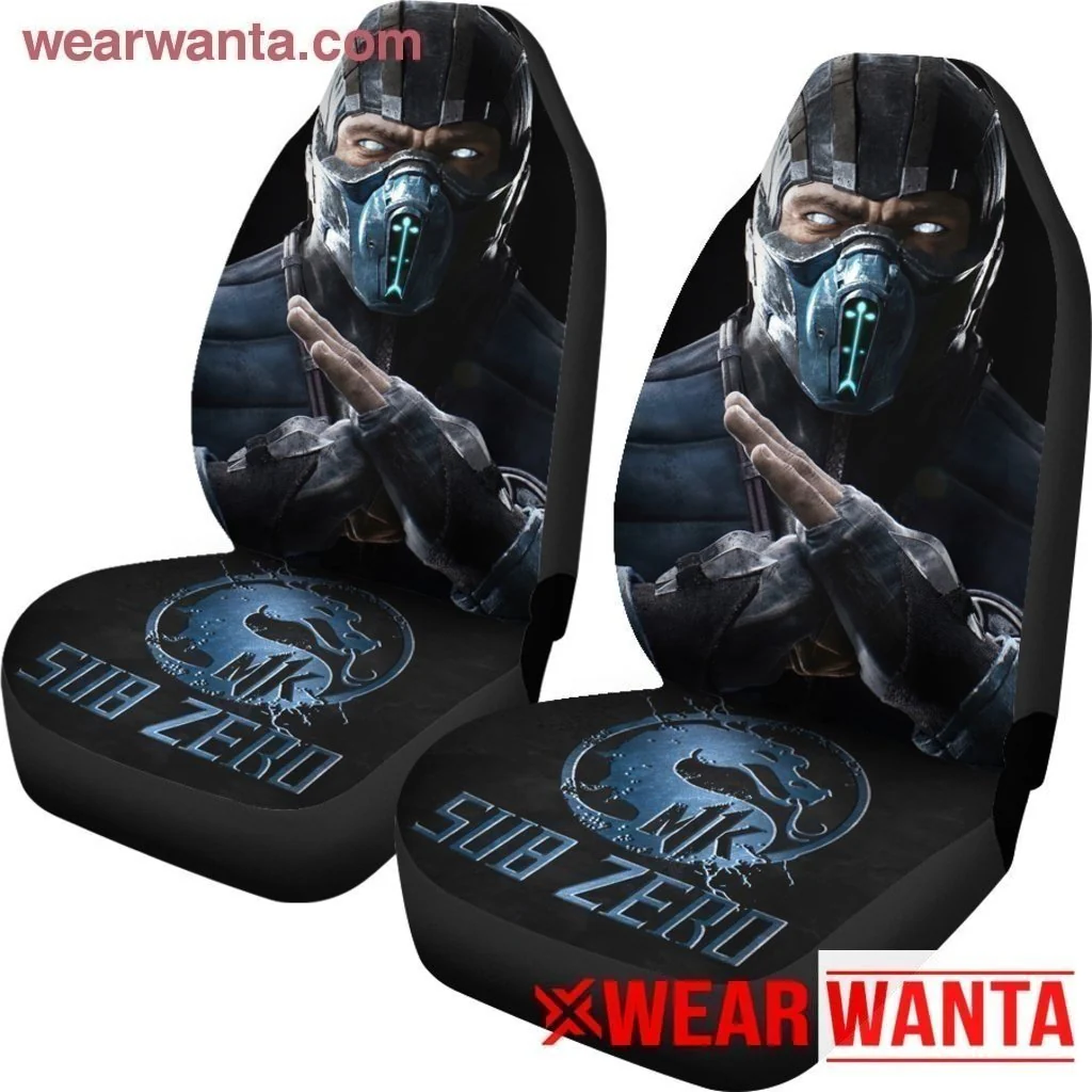 Mortal Kombat Sub Zero Car Seat Covers For MN05 - Image 3