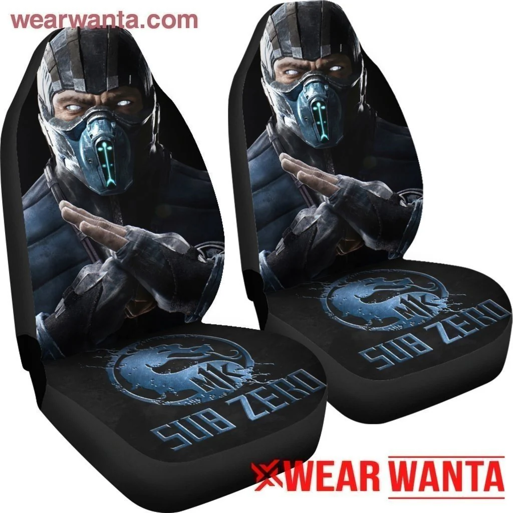 Mortal Kombat Sub Zero Car Seat Covers For MN05 - Image 5