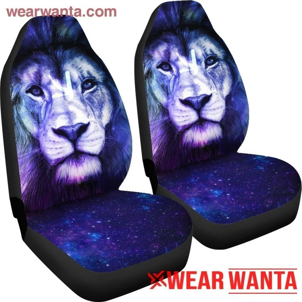 Neon Lion Face Car Seat Covers LT03 - Image 5