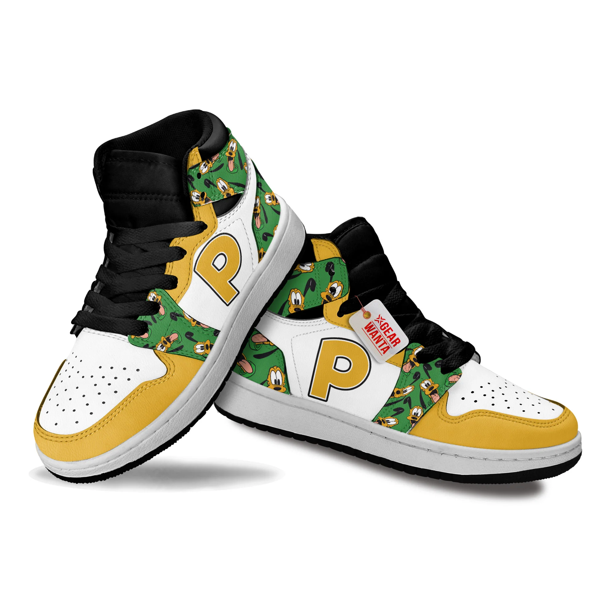 Pluto Kids High-Top Leather Sneakers - Image 4