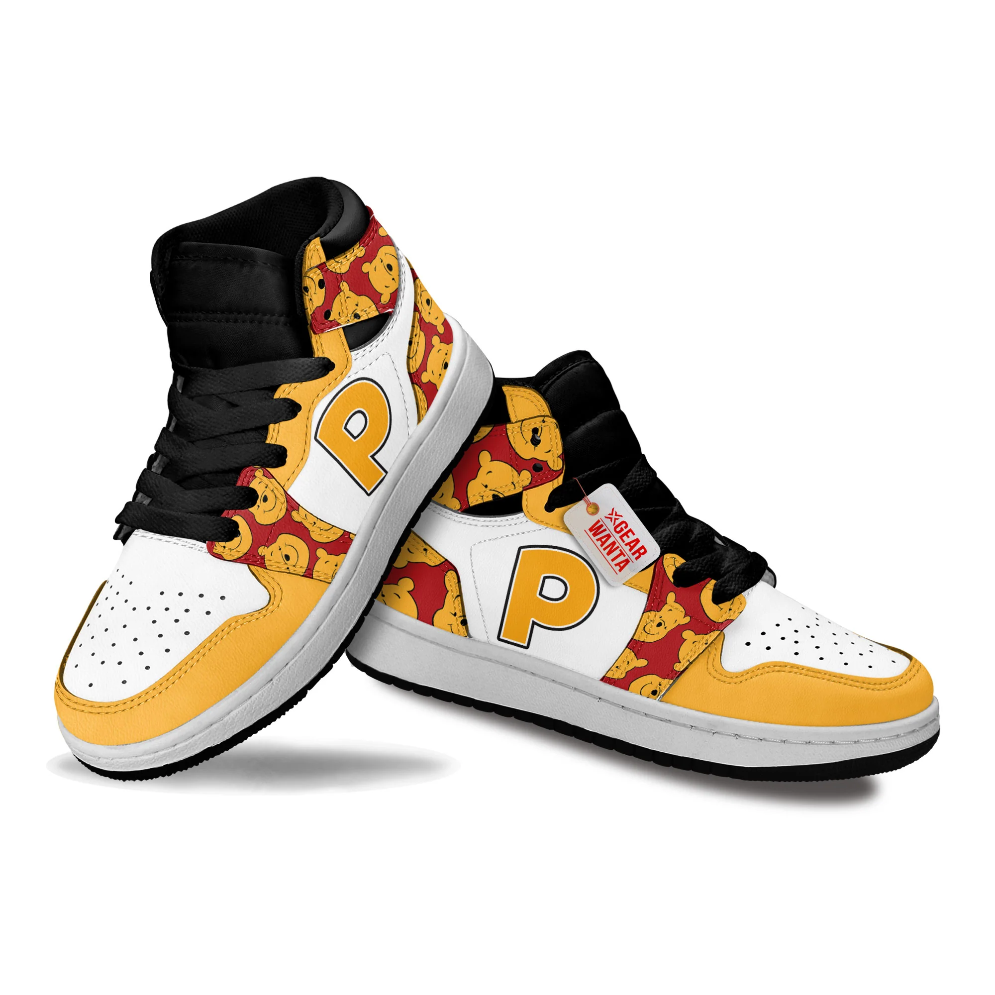 Pooh Kids High-Top Leather Sneakers - Image 4