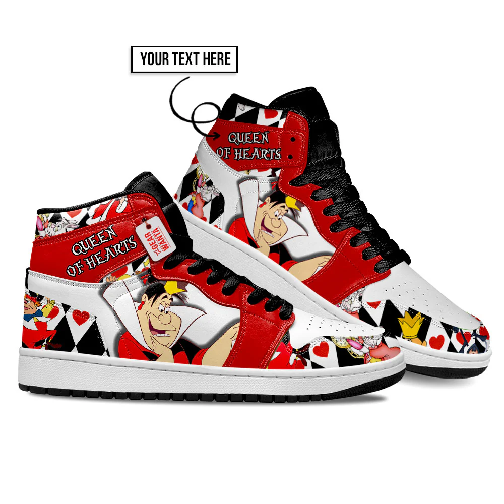 Queen Of Hearts High-Top Leather Sneakers Collection - Image 4