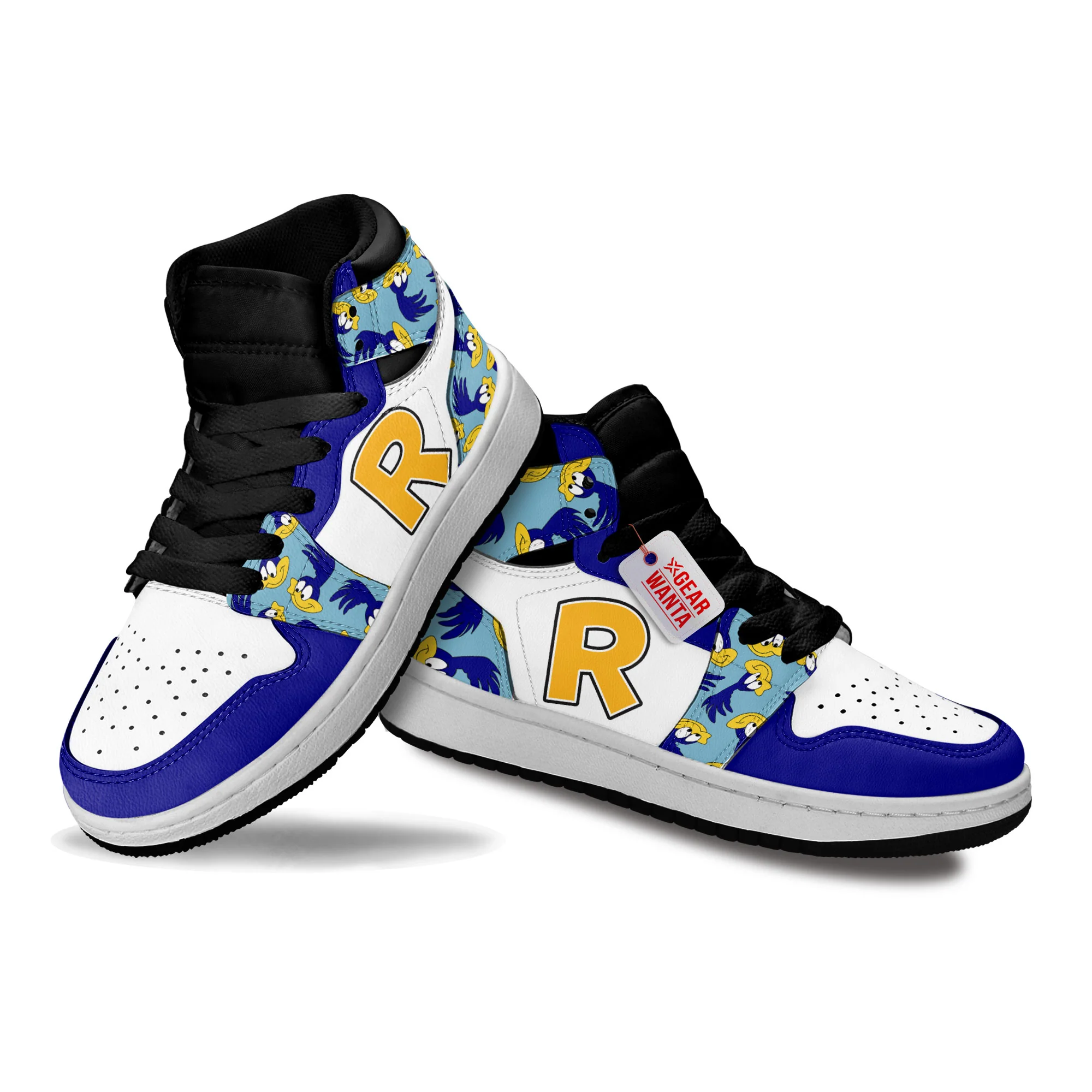 Road Runner Kids High-Top Leather Sneakers - Image 4