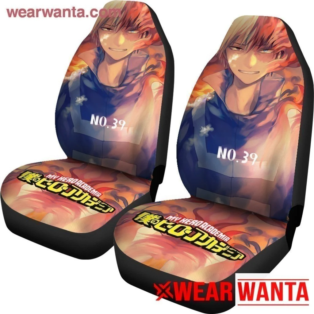 Shoto Todoroki My Hero Academia Car Seat Covers MN04 - Image 3