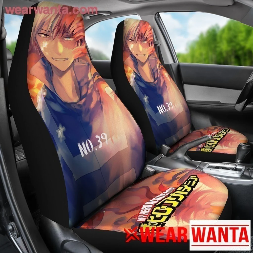 Shoto Todoroki My Hero Academia Car Seat Covers MN04 - Image 4