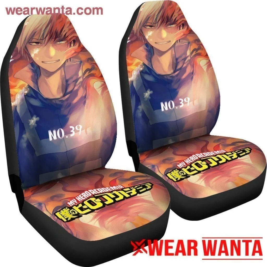 Shoto Todoroki My Hero Academia Car Seat Covers MN04 - Image 5