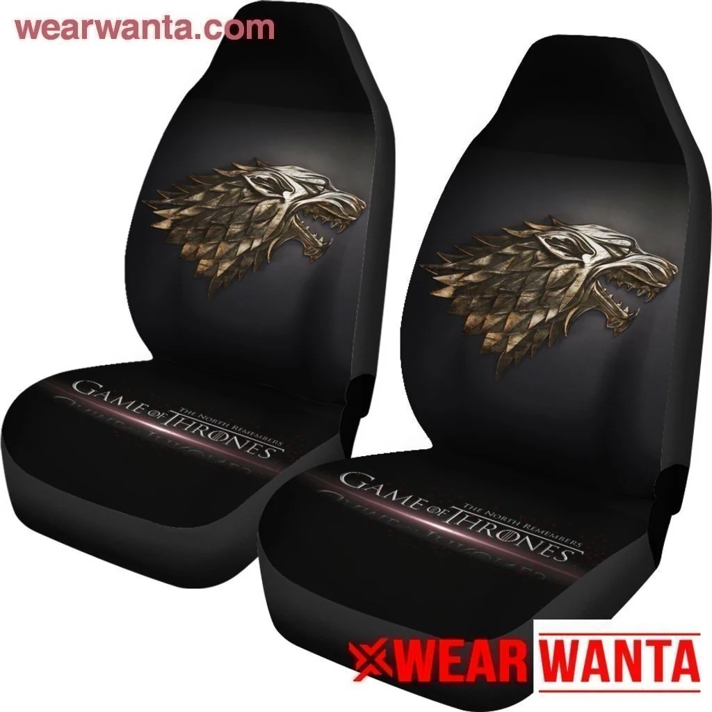 The North Remembers House Stark Car Seat Covers Custom Game Of Thrones - Image 3